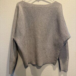 Nine West Size Medium Grey Sweater, Long-Sleeve Sweater